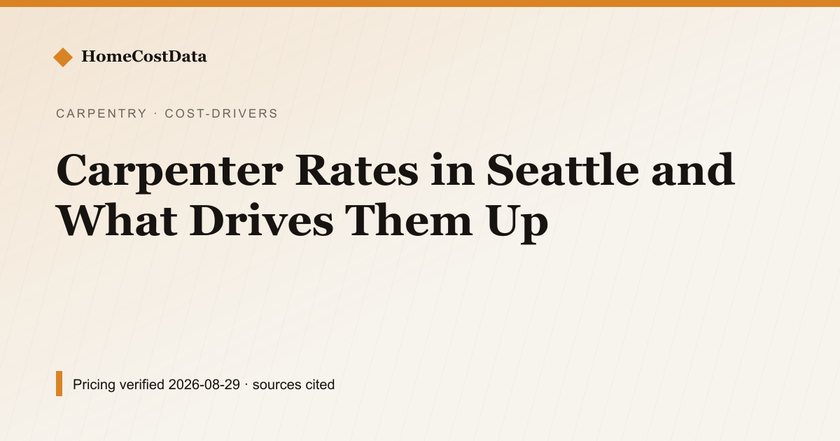 Carpenter Rates in Seattle and What Drives Them Up — What Drives the Price for carpentry & windows work in Seattle, WA